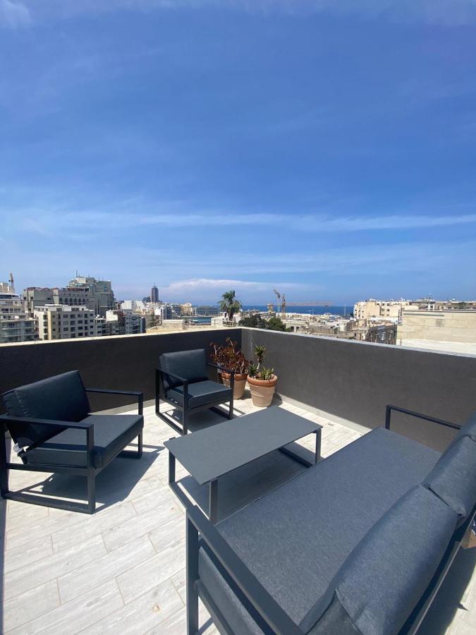 Ferienwohnung Sliema Distant Seaview Penthouse Exterior foto