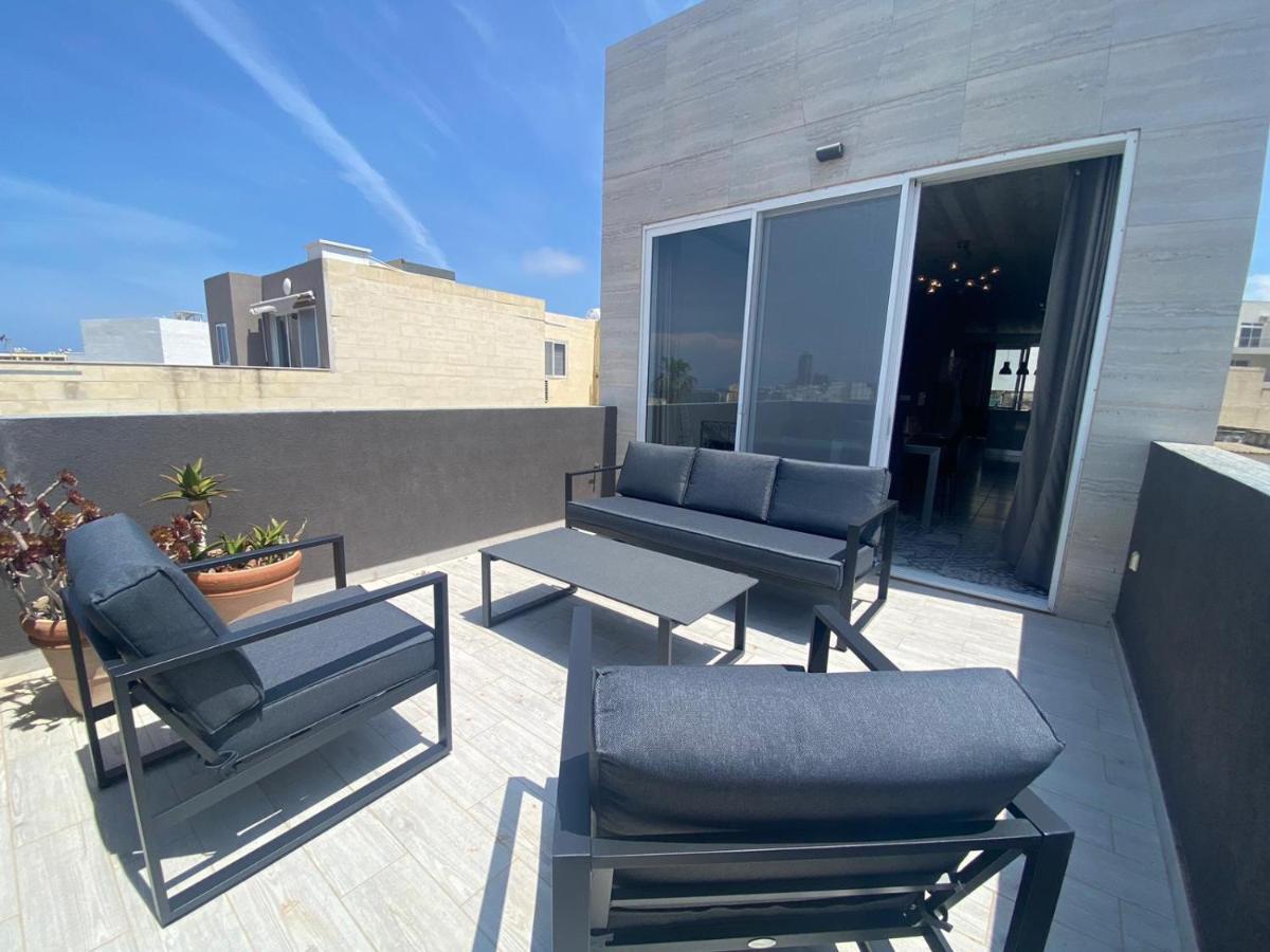 Ferienwohnung Sliema Distant Seaview Penthouse Exterior foto
