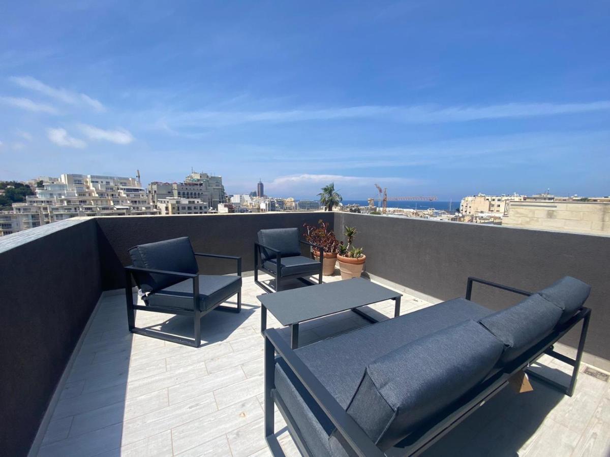 Ferienwohnung Sliema Distant Seaview Penthouse Exterior foto